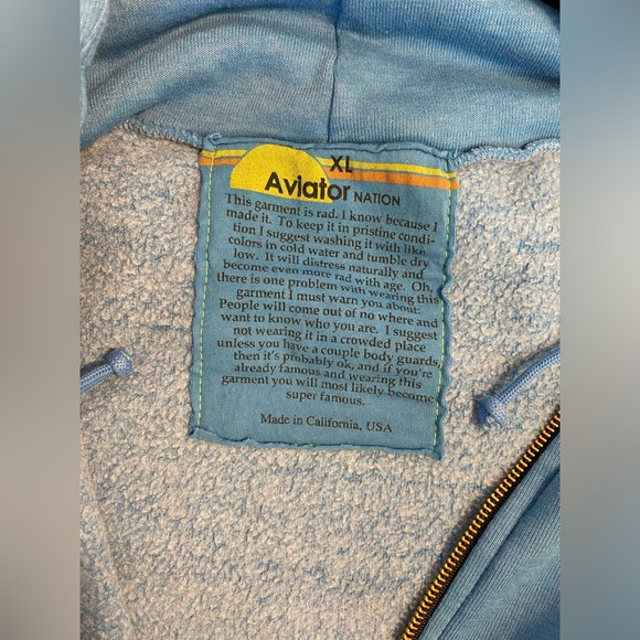 Aviator Nation WM PHOENIX OPEN 2023 HOODIE XL ocean blue - Picture 5 of 10